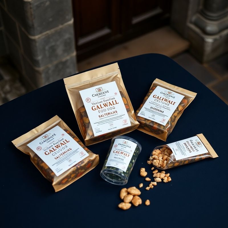 Tidal Provisions artisan food packaging photographed on a midnight navy surface